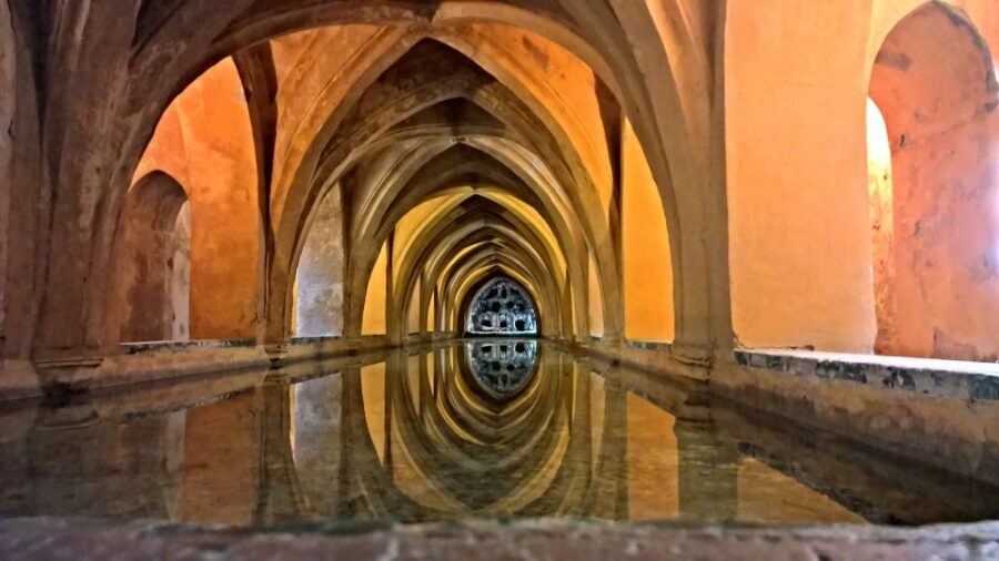 Alcazar of Seville VIP Tour - The Best Part of the Alcázar Tour Finish: Orange Wine Glass, Snack, and a Nearby Drink